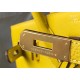 Hermes Birkin 30cm Bag In Yellow Clemence Leather GHW