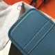 Hermes Garden Party 36 Bag In Blue Jean Clemence Leather